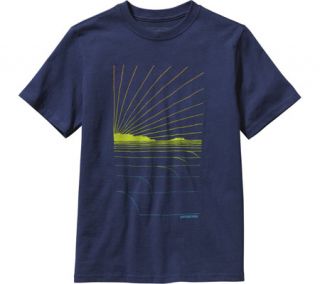 Boys Patagonia Waves Rolling T Shirt   Classic Navy Graphic T Shirts