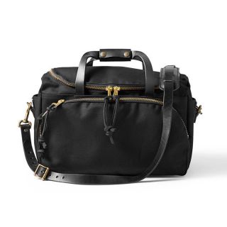 Filson Black Sportsmans Duffel Bag (Black Dimensions 11 inches high x 18 inches wide x 12 inches deepWeight 3 poundsModel 70266BL )