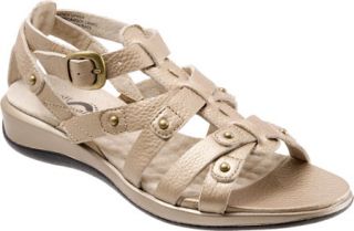 Womens SoftWalk Torino   Gold Wash Pearl Soft Tumbled Leather Casual Shoes