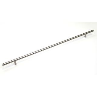 22 inch Stainless Steel Cabinet Bar Pull Handles (case Of 10) (100 percent stainless steelFinish Brushed nickelOverall length 22 inches long(550mm)Hole to hole spacing 17 3/4 inches (452mm)Projection 1 3/8 inchesDiameter 1/2 inches roundModel 12SL00