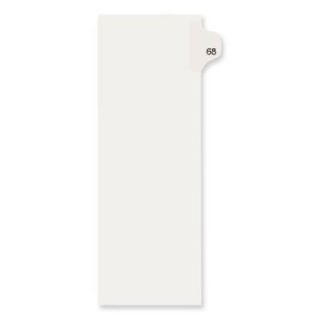 Avery Index Tabs Side Tab Legal Index Divider, Letter  , White (82266)