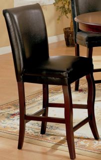 Monarch Black Leather Counter Stools (set Of 2)