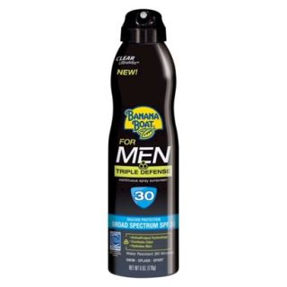Banana Boat Triple Defence Sunscreen Spray for Men with SPF 30   6 oz