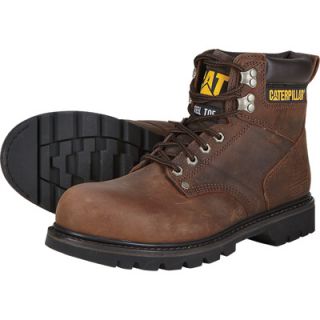 CAT 6In. 2nd Shift Steel Toe Boot   Dark Brown, Size 11 1/2, Model# P89586