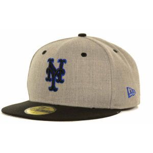 New York Mets New Era MLB Gray Hound Fitted 59FIFTY Cap