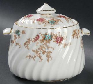 Minton Ancestral (Globe Backstamp) Sugar Bowl & Lid, Fine China Dinnerware   Old