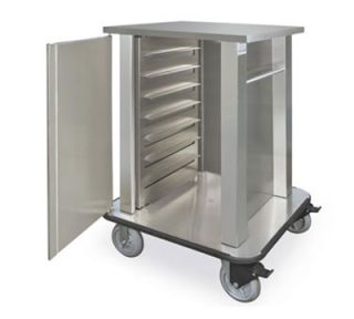 Piper Products Hospital Tray Delivery Cart w/ 28 Tray Capacity, Double Compartment, Stainless