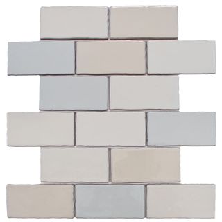 Somertile 3x6 in Artic Craquelle Mix Cermaic Wall Tile (case Of 16)