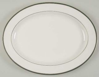 Royal Doulton Oxford Green (England) 16 Oval Serving Platter, Fine China Dinner