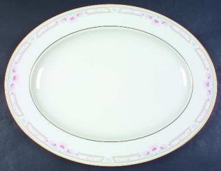 Lenox China Bellaire (Newer) 16 Oval Serving Platter, Fine China Dinnerware   M