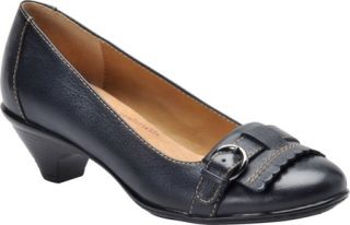 Womens Softspots Solstice   Navy Leather Ornamented Shoes
