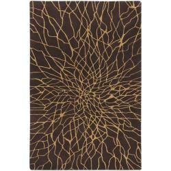 Hand tufted Brooklyn Chocolate Wool Rug (5 X 8)