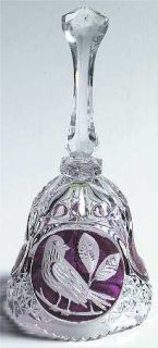 Hofbauer Byrdes Collection Ruby (The) Bell   Pressed, Cut Bird, Ruby Accent