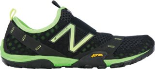 Mens New Balance Minimus 10 Trail   Black/Green Running Shoes