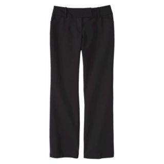 Mossimo Womens Refined Flare Pant (Curvy Fit)   Black 8 Short