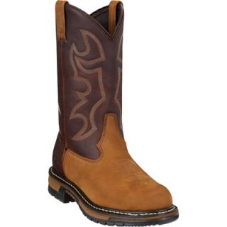 Rocky 11in. Branson Roper Steel Toe EH Western Boot   Brown, Size 15, Model#