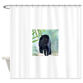  black jaguar Shower Curtain  Use code FREECART at Checkout