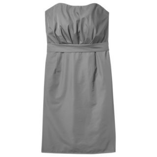 TEVOLIO Womens Taffeta Strapless Dress   Cement   14