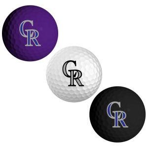 Colorado Rockies 3pk Golf Ball Set