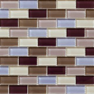 Martini Mosaic 11.75x11.75 Essen Berry Wine Tile Sheets (pack Of 10)