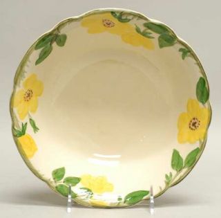 Franciscan Meadow Rose 9 Round Vegetable Bowl, Fine China Dinnerware   Yellow F