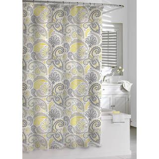 Elegant Paisley Cotton Shower Curtain