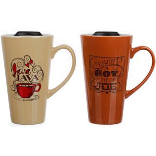 Set of 2 Travel Latte Mugs