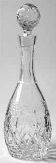 Rogaska Gallia Wine Decanter with Stopper   Gray & Polished Cut Floral Design