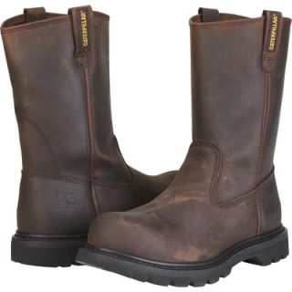 CAT Steel Toe Revolver Wellington Boot   Dark Brown, Size 10, Model# P89516