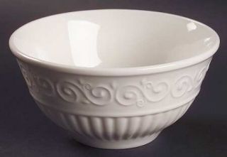 Gibson Designs Claremont (No Trim) Soup/Cereal Bowl, Fine China Dinnerware   Emb