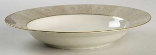Fitz & Floyd Adobe Gold Large Rim Soup Bowl, Fine China Dinnerware   Bands Of Go