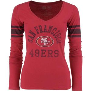 San Francisco 49ers 47 Brand NFL Womens Homerun Long Sleeve T Shirt