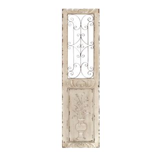 Euro Cream Decorative Wall Panel (CreamMaterials WoodQuantity One (1) panelDimensions 62 inches high x 16 inches wide x 1 inch deep )