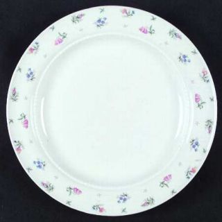 Harmony House China Monticello (Pink&Blue/No Trim) Dinner Plate, Fine China Dinn