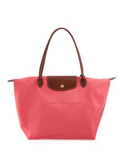 Le Pliage Large Shoulder Tote Bag, Pink   Longchamp