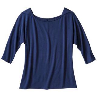 Gilligan & OMalley Womens Fluid Knit Sleep Top   Solid Blue M
