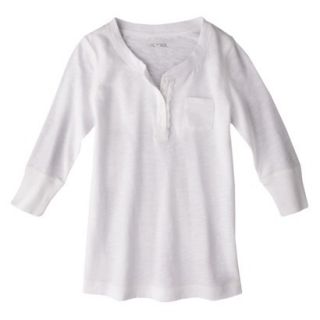 Cherokee Girls 3/4 Sleeve Shirt   Fresh White XL