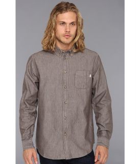 Obey Wise Man L/S Woven Mens Long Sleeve Button Up (Brown)