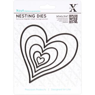 Xcut Nesting Dies homespun Heart