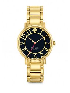 Kate Spade New York Gramercy Enamel & Goldtone Stainless Steel Bracelet Watch  