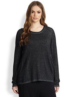 Eileen Fisher, Sizes 14 24 Scoopneck Tunic   Black