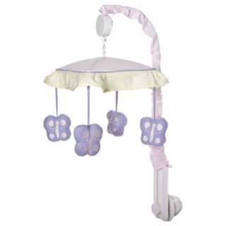 Pink and Lavender Butterfly Musical Mobile