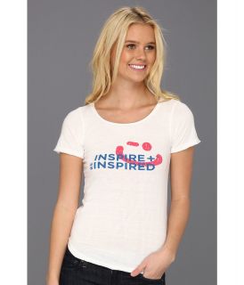 Delivering Happiness Inspire Be Inspired Tee Womens T Shirt (White)