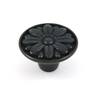 Stone Mill Hardware Mayflower Antique Black Cabinet Knobs (pack Of 5) (ZincDimensions 1.25 inches in diameter x 0.75 inches deep)