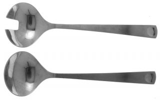 Rosenthal Plus (Stainless) 2 Piece Salad Set, Solid Pieces   Stainless,18/8,Germ