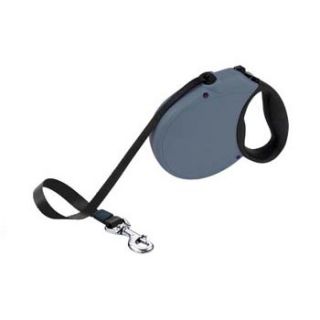 Freedom SoftGrip Retractable Dog Leash in Light Gray, Large