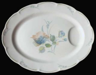 Haviland Auteuil 13 Oval Serving Platter, Fine China Dinnerware   France, Rim S