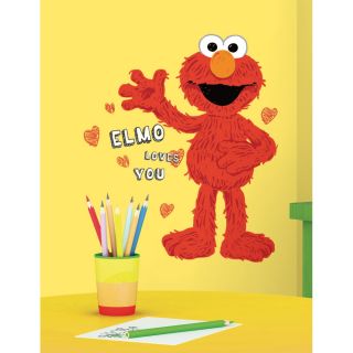 Roommates Sesame Street Elmo Loves You Peel and Stick Giant Wall Decals