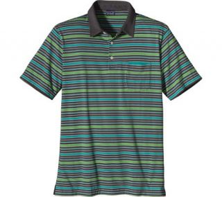 Mens Patagonia Short Sleeved Squeaky Clean Polo   Dado Stripe/Forge Grey Polo S