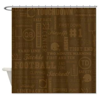  Football Days Shower Curtain  Use code FREECART at Checkout